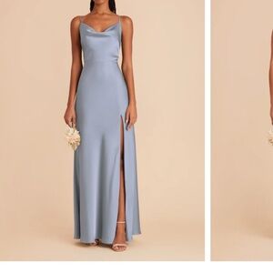 Dusty blue bridesmaid dress